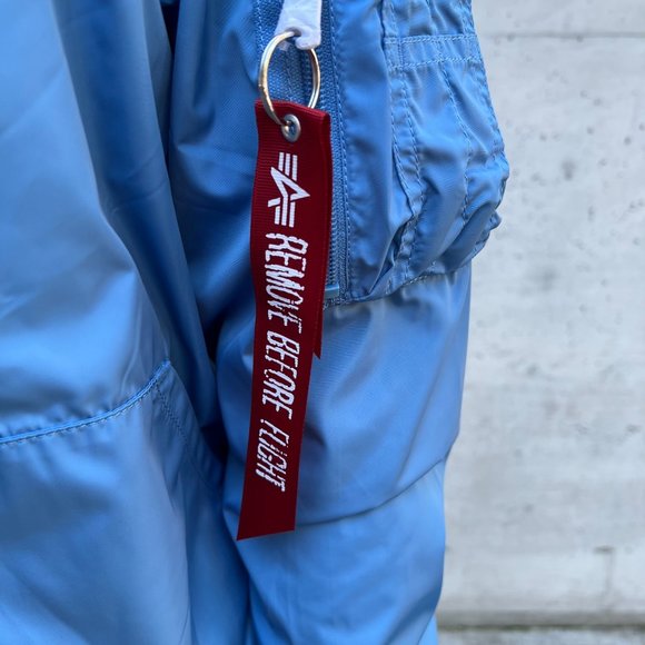 ALPHA INDUSTRIES/NWT Nylon G.I. Utility Jacket in Blue - Picture 8 of 10